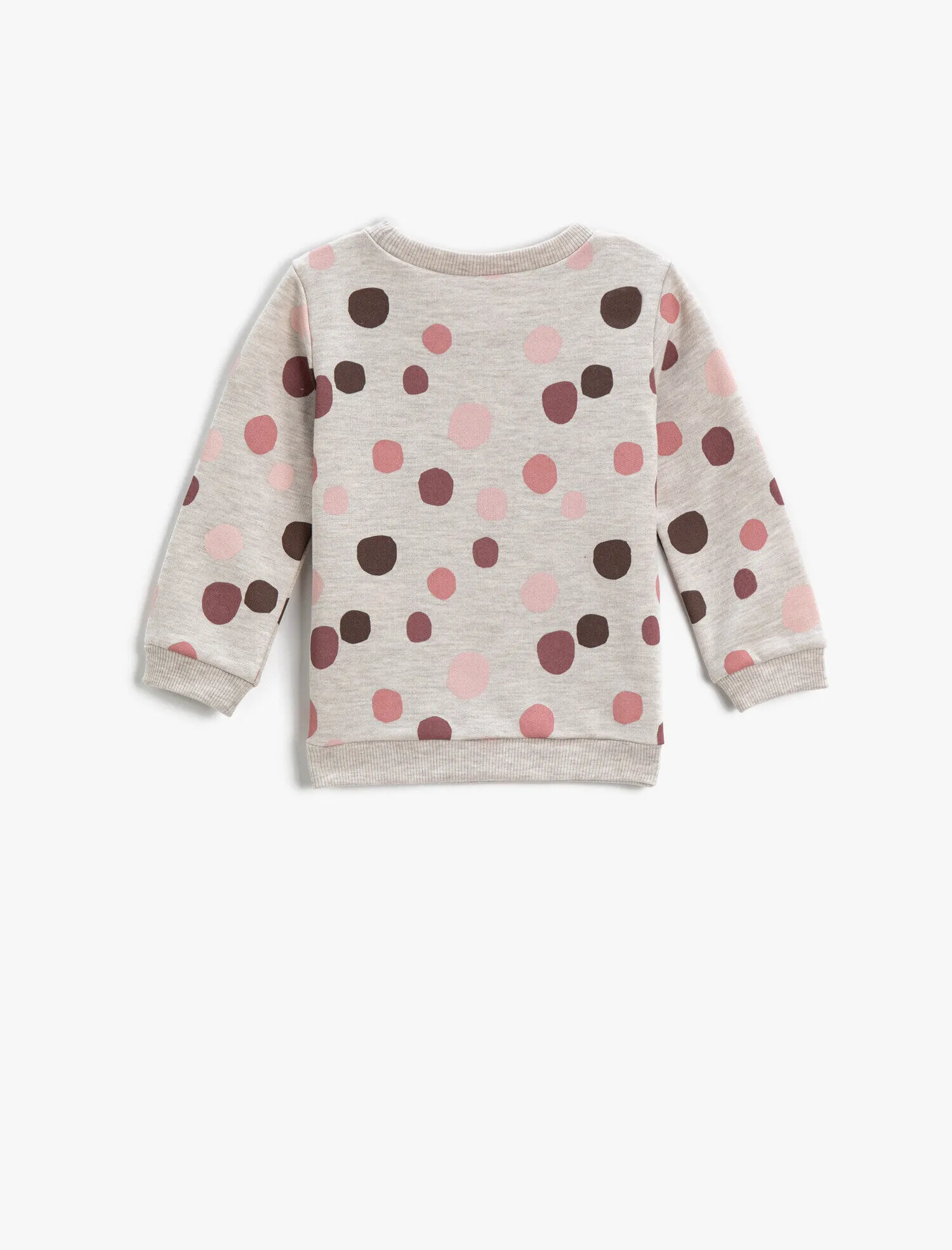 Sweatshirt Uzun Kollu Baskılı Bisiklet Yaka